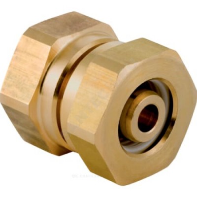 Заглушка опрессовочная для МП труб латунь обжим Дн 63х1/2" ВР Mepla Geberit 607.485.00.1