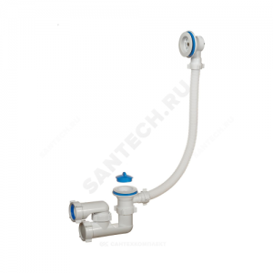 Слив-перелив для ванны регулируемый с пробкой 1 1/2"x40 выпуск с пластиковой решёткой D=70мм Орио А-6008