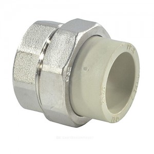 Муфта PP-R комбинированная разъемная серая ВР Дн 20х1" RTP (РосТурПласт) 15799