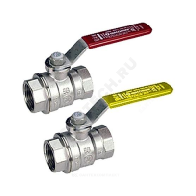 Кран шаровой латунь хром газ R850 Ду 25 Ру12 ВР рычаг Giacomini R850X005