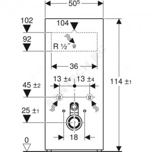 Модуль сантехнический для подвесного унитаза Monolith Geberit 131.031.JK.5