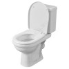 Унитаз-компакт Визит крап на белом нижний подвод косой выпуск 1/реж полипропилен Santeri 1.P405.3.S01.00B.F