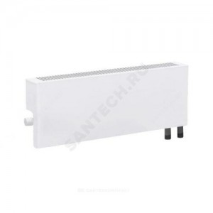 Конвектор настенный концевой Универсал ТБ-С Мини НП КСК 20 (средней глубины) 0.65кВт двухтр с т/клапаном (угл) Danfoss 013G2152 ниж/п НР 3/4" прав ТЗПО