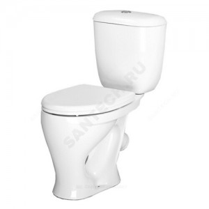 Унитаз-компакт Воротынский белый нижний подвод косой выпуск 1/реж полипропилен Santeri 1.P401.7.S00.00B.F