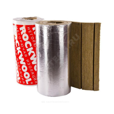 Рулон минеральная вата LAMELLA MAT L кашированный фольгой 25х1000-9 ROCKWOOL 169763