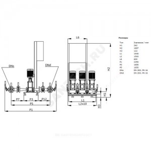Установка пожаротушения CO 3 MVI 7001/SK-FFS-R Wilo 2453673 Установка пожаротушения CO 3 MVI 7001/SK-FFS-R Wilo 2453673