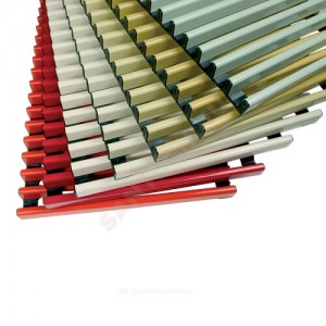 Решетка рулонная B=320мм H=15мм алюминий шаг 10 мм цвет светлый клен Mohlenhoff DR15.320-ML 601/19r