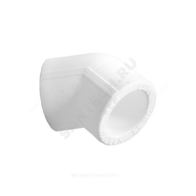 Угольник PP-R белый Дн 20х45гр PRO VALFEX 10107020-PRO