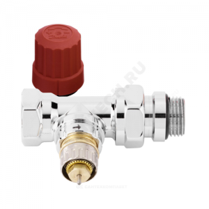 Клапан термостатический RA-NCX для двухтр Ду 15 Ру10 прямой ВР клипс RTR (RA) хром глянцевый Danfoss 013G4248