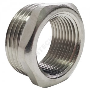 Футорка латунь никель Ду 15х10 (1/2"х3/8") НР/ВР VALFEX VF.581.N.012.038