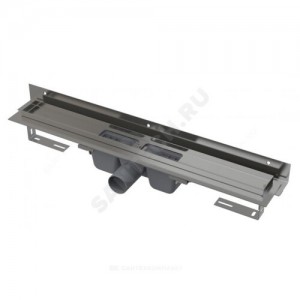 Лоток душевой с гидрозатвором Дн 50 без решетки 850х60 горизонтальный выпуск Alca Plast APZ4S-850