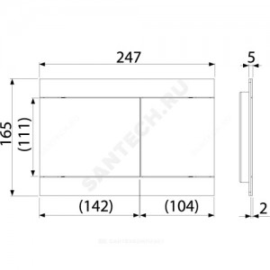 Кнопка для инсталляции бронза Alca Plast FUN-ANTIC