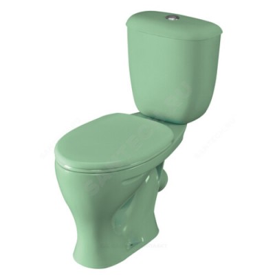 Унитаз-компакт Воротынский салатовый нижний подвод косой выпуск 1/реж полипропилен Santeri 1.P401.7.S04.00B.F