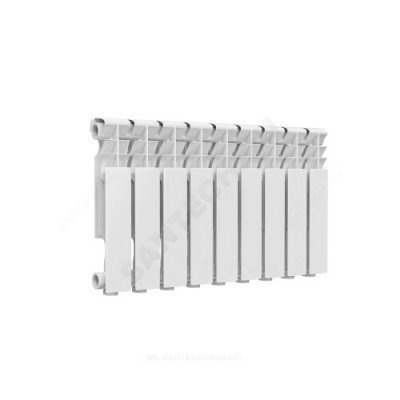 Радиатор алюминиевый Delta Plus 350 9 секций Qну=927 Вт RAL 9016 (белый) Ogint