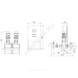 Установка пожаротушения Hydro MX-A 1/1 CR125-2-2 Grundfos 99788881 Установка пожаротушения Hydro MX-A 1/1 CR125-2-2 Grundfos 99788881