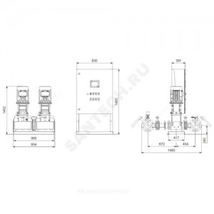 Установка пожаротушения Hydro MX-A 1/1 CR64-3 Grundfos 99788866