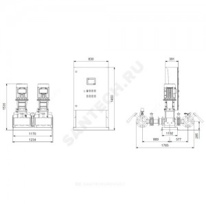 Установка пожаротушения Hydro MX-A 1/1 CR125-2-1 Grundfos 99788880 Установка пожаротушения Hydro MX-A 1/1 CR125-2-1 Grundfos 99788880