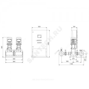 Установка пожаротушения Hydro MX-A 1/1 CR32-1-1 Grundfos 99788847 Установка пожаротушения Hydro MX-A 1/1 CR32-1-1 Grundfos 99788847