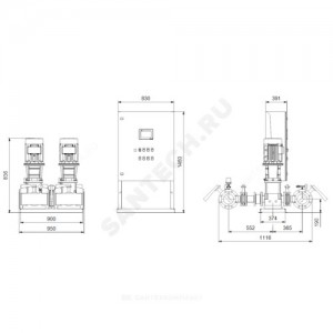 Установка пожаротушения Hydro MX-A 1/1 CR20-2 Grundfos 99788841 Установка пожаротушения Hydro MX-A 1/1 CR20-2 Grundfos 99788841