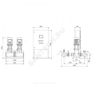 Установка пожаротушения Hydro MX-A 1/1 CR95-3 Grundfos 99788874