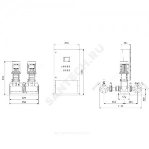 Установка пожаротушения Hydro MX-A 1/1 CR15-2 Grundfos 99788833 Установка пожаротушения Hydro MX-A 1/1 CR15-2 Grundfos 99788833