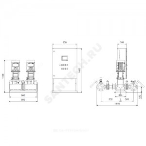 Установка пожаротушения Hydro MX-A 1/1 CR15-7 Grundfos 99788837 Установка пожаротушения Hydro MX-A 1/1 CR15-7 Grundfos 99788837