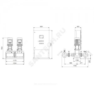 Установка пожаротушения Hydro MX-A 1/1 CR125-4-2 Grundfos 99788885 Установка пожаротушения Hydro MX-A 1/1 CR125-4-2 Grundfos 99788885