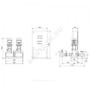 Установка пожаротушения Hydro MX-A 1/1 CR15-9 Grundfos 99788838 Установка пожаротушения Hydro MX-A 1/1 CR15-9 Grundfos 99788838