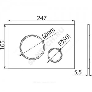 Кнопка для инсталляции белый/хром глянец Alca Plast M770