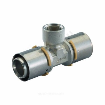 Тройник МП латунь пресс Дн 20х1/2"х20 ВР MLC Uponor 1014987
