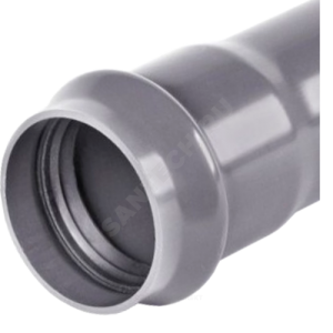 Труба НПВХ серая SDR21 Дн 110х5,3 Ру12,5 раструбная напорная 45С L=3,12м в/к Хемкор 1191026