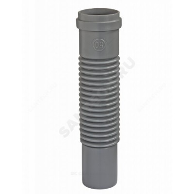 Патрубок PP-H гибкий серый Дн 50 б/нап в/к Орио СКГ50