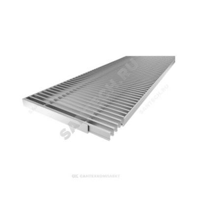 Решетка рулонная алюминий шаг 10 мм 10х200х2000 цвет серебро Vitron ВРО.10.10.200.2000.ААС