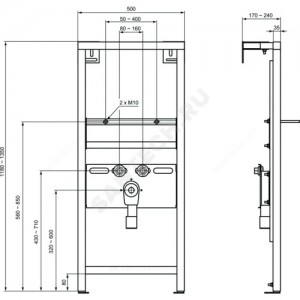 Инсталляция для умывальника для инвалидов Ideal Standard W588967