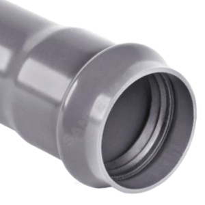 Труба НПВХ серая SDR26 Дн 110х4,2 Ру10 раструбная напорная 45С L=3,12м в/к Хемкор 1191017