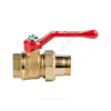 Кран шаровой латунь Стандарт 222 аналог 11б27п1 Ду 25 Ру16 ВР/"американка" полнопроходной рычаг ГАЛЛОП 103158