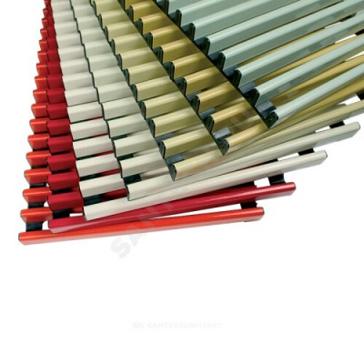 Решетка рулонная B=260мм H=15мм алюминий RAL 9004 (сигнальный чёрный) матовый Mohlenhoff DR15.260-RAL-r