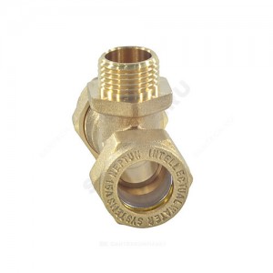 Тройник латунь Ду 15х1/2"х15 обжим/НР для нержавеющих труб STAHLMANN STML1501/215BEF