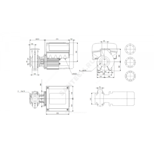 Насос консольно-моноблочный NBE50-200/171 A-F2-A-BAQE PN16 3х380-500В/50 Гц Grundfos 98111260