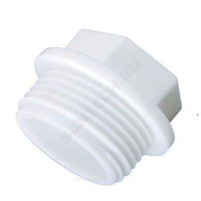 Заглушка (пробка) PP-R белая НР Дн 32х1" VALFEX 10163032
