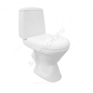 Унитаз-компакт Era белый нижний подвод горизонт/выпуск 2/реж без сиденья Jika 8.2453.2.000.242.9