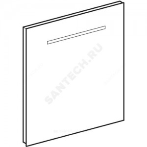 Зеркало 600х650 Renova Compact с подсветкой Geberit 862360000