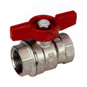 Кран шаровой латунь хром R851 Ду 10 Ру35 ВР полнопроходной бабочка Giacomini R851X022