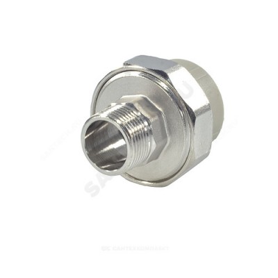 Муфта PP-R комбинированная разъемная серая НР Дн 32х1" VALFEX 10156025Г