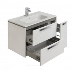 Тумба под умывальник 80 Lago белый глянец Roca 857296806