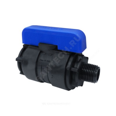 Кран шаровой компрессионный НР/ВР Ду 16 1/2"x3/4" VALFEX 1210016012034