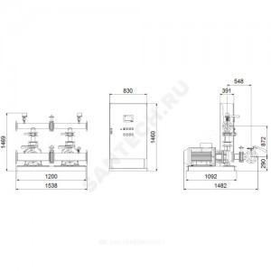 Установка пожаротушения Hydro MX-A 1/1 NB80-160/161 Grundfos 99788948