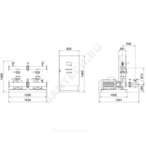 Установка пожаротушения Hydro MX-A 1/1 NB80-160/167 Grundfos 99788950