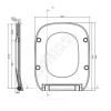 Сиденье для унитаза Debba дюропласт Soft close SLIM Roca 8019D2003