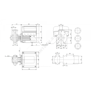 Насос консольно-моноблочный NBE125-250/220 A-F2-A-BAQE PN16 3х380-480В/50 Гц Grundfos 95108712